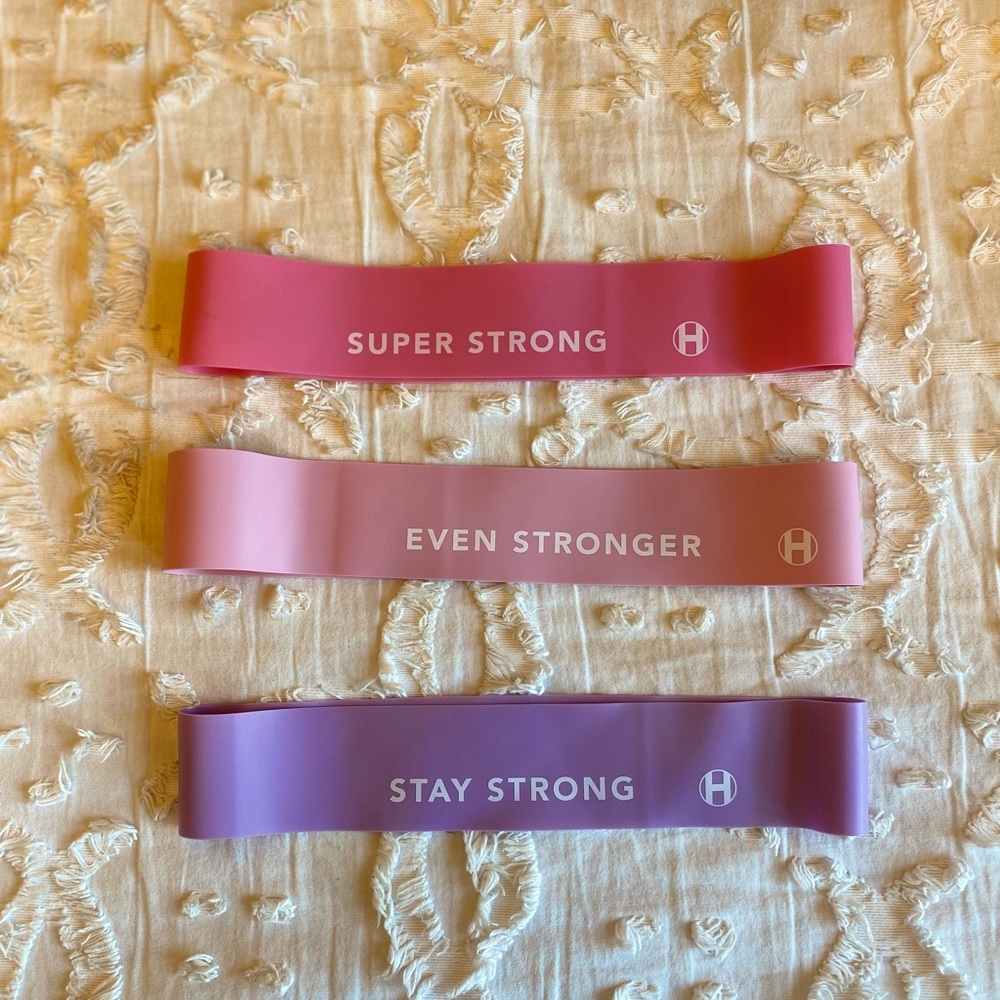 Resistance bands home workout 3-pack